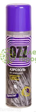 OZZ средство репеллентно-акарицидное от клещей в аэрозольной упаковке 150мл