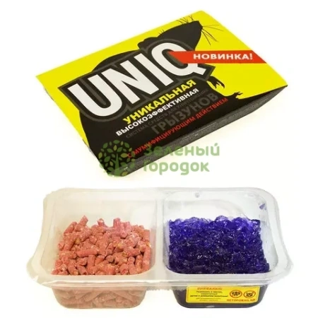 Средство от грызунов UNIQ гель 150г+гранулы 100г