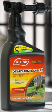 Dr.Klaus Insect Super Эжектор (концентрат) от муравьев, клещей и других насекомых 1л